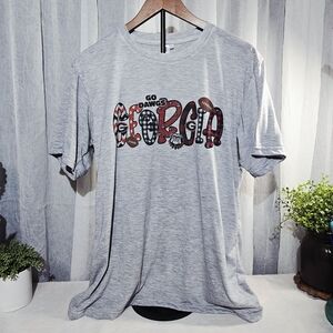 Heather Gray Georgia Bulldog Tee